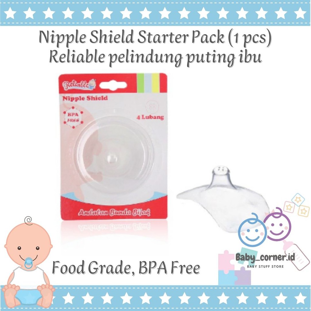 Reliable| Dodo| Ninio nipple shield | sambung penyambung asi | pelindung puting| breast pad