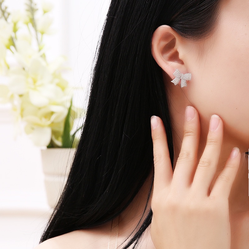 Anting Stud Desain Pita Gaya Korea Untuk Wanita