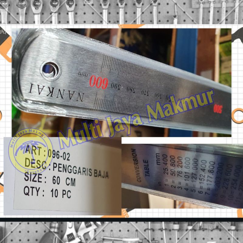 

Penggaris Besi 60 cm