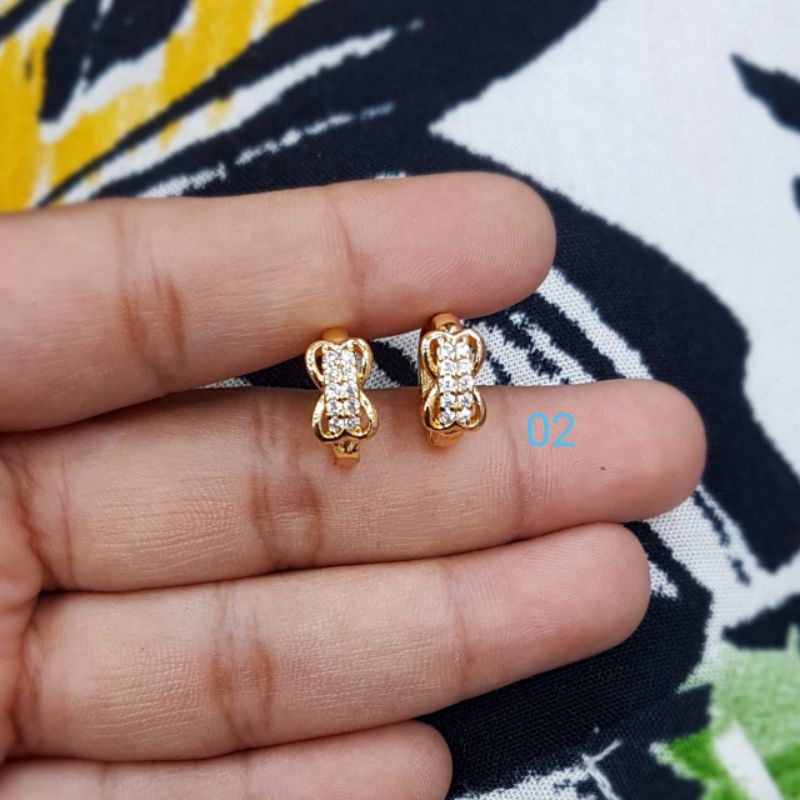 anting titanium asli cantik awet tahan lama