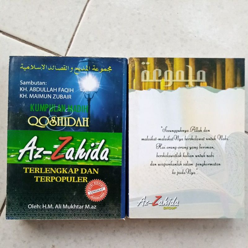BERKUALITAS BUKU KUMPULAN MADIH QOSHIDAH AZ ZAHIDA TERLENGKAP DAN TERPOPULER SHOLAWAT QOSIDAH