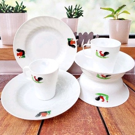 promo set ayam jago. 2.piring 2.mangkok 2.gelas