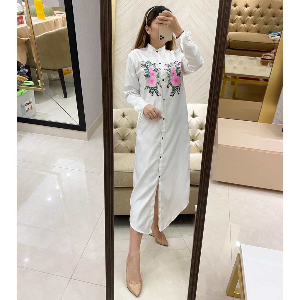 Tunik bunga fashion termurah// baju casual murah//tunik wanita bunga&quot;