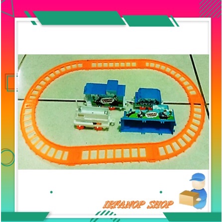 Mainan Thomas & Friends Anak Mini Train Track Kereta Api Baterai Trak Rel Kecil