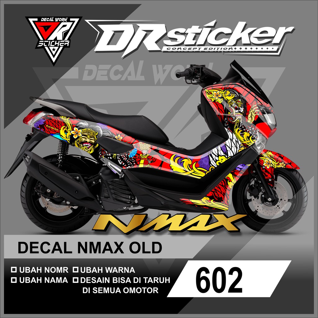 Decal Custom Nmax Lama - Decal Full Body Nmax Old Desain Bali Barong