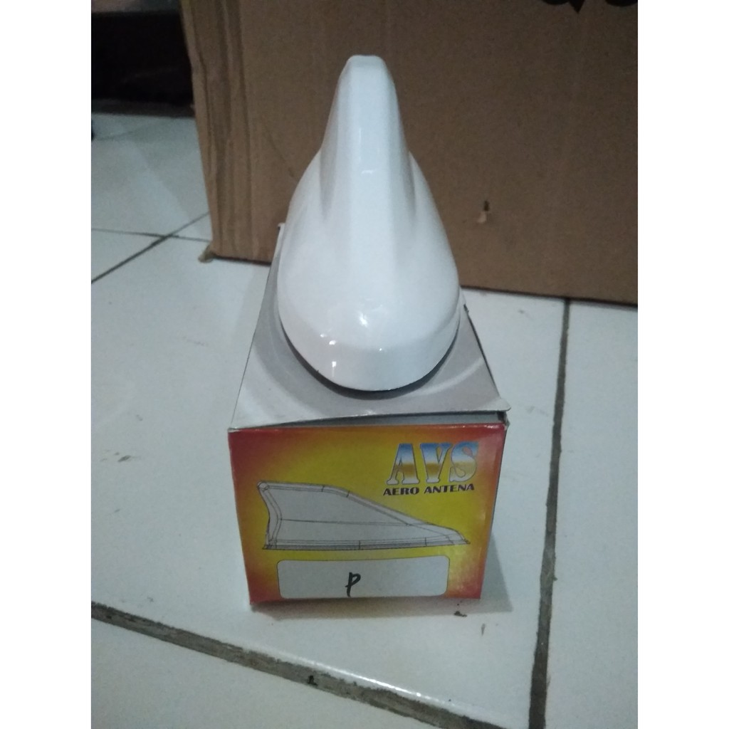 Antena Sirip Hiu PUTIH Model Aero AVS Sharkfin Antenna Sirip Variasi White Pajangan Atap Mobil