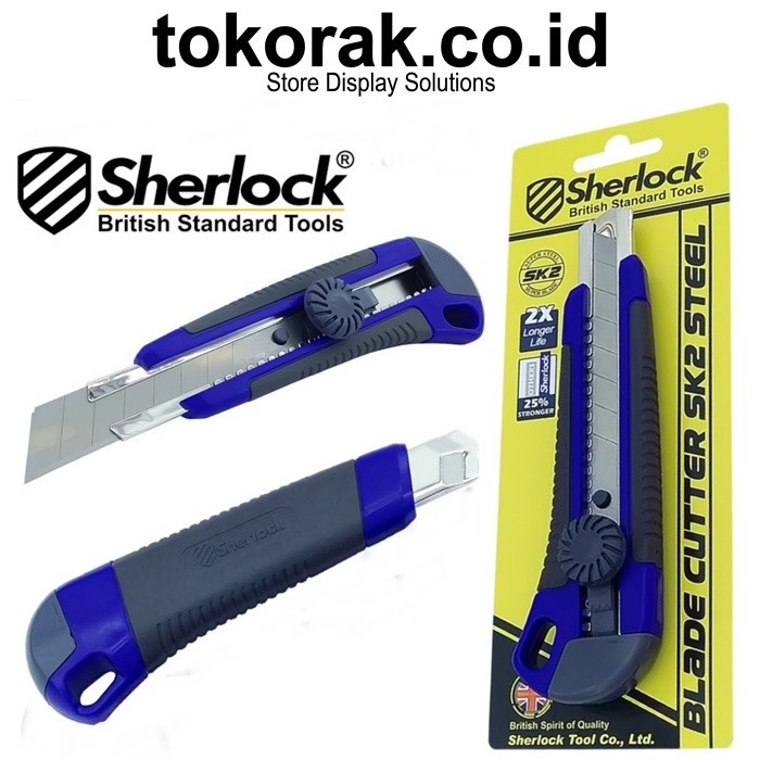 

Diskon Pisau Cutter Sherlock - Blade Cutter Sk2 Steel - Kater Bagus