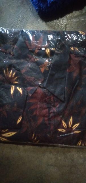 Kemeja Batik Unggul Jaya Halus Kain Tebal