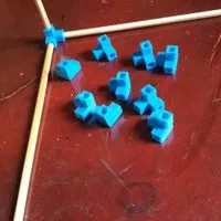 Sambungan Dowel Corner / sudut dowel 8mm