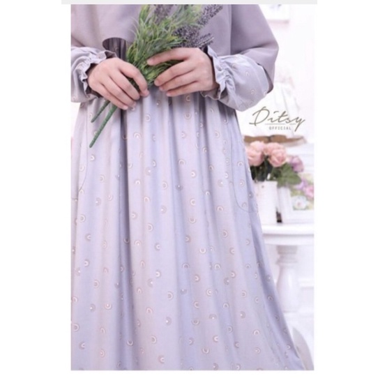 NEW ditsy edisi juni rainbow grey size M
