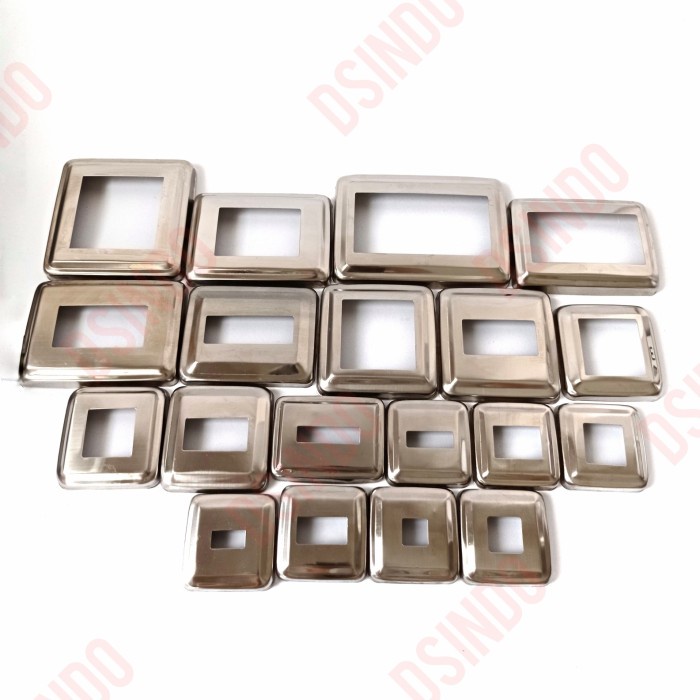 Flange/ring kotak stainless steel 50 x 100 mm (201)