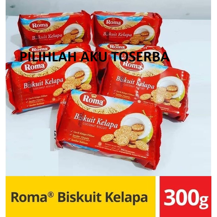 Biskuit Roma Kelapa 300 gram ( HARGA SATUAN )