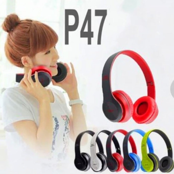 Handsfree bluetooth bando P47 Headset /earphone Bando Bluetooth P47 Wireless Super Bass