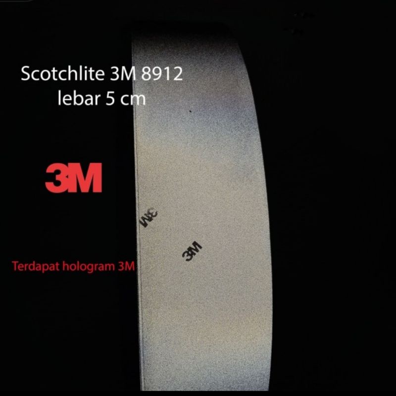 

Pita Reflective Tape 3M Scothlite Original Type 8912 ANSI (500) Lebar 5 cm 2 inchi Harga per Meter Skotlet Scothlight Scothlite Hivis Untuk Baju Tas Jaket Seragam Safety Bahan Kualitas Terbaik Standard Internasional