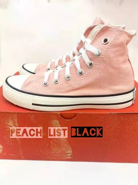 Converse Chuck Taylor New Release Undefeated High Tinggi Peach