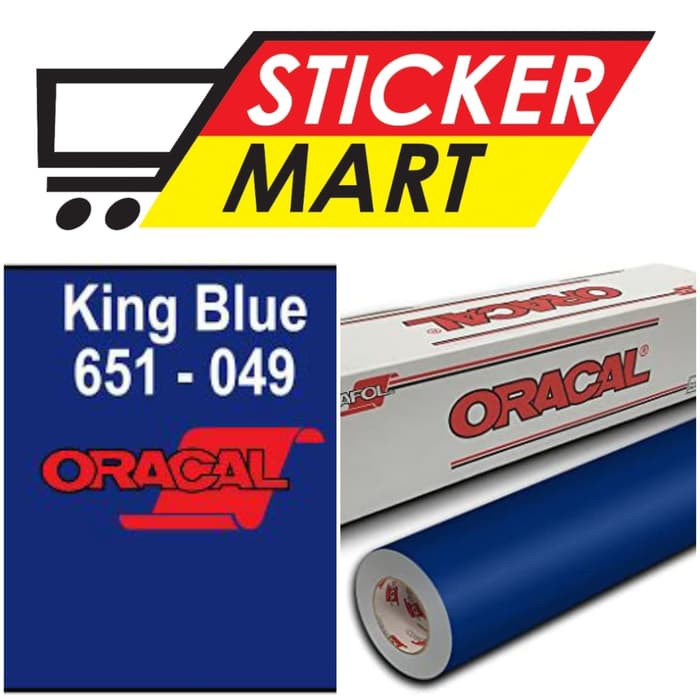 Sticker Oracal 651 049 King Blue Glossy atau Matte