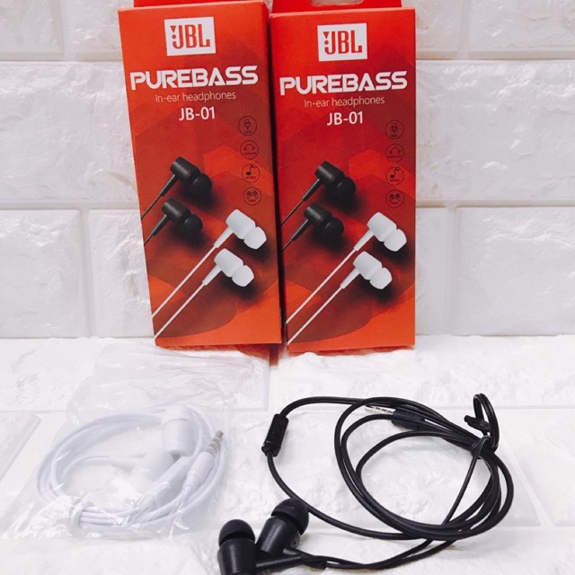 Hf earphone heasaet JBL JB-02/01 pure Bass With MiC