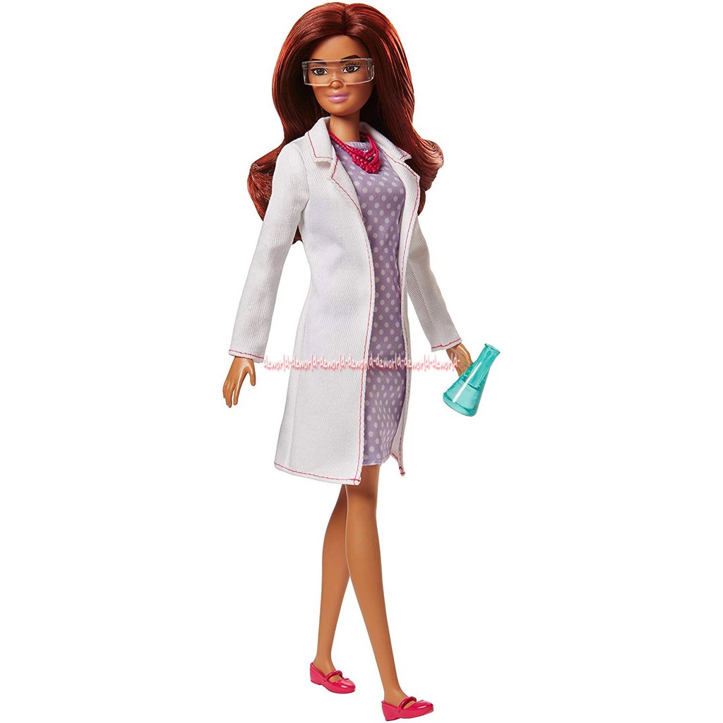 Barbie Science Lab Boneka Berbie Kacamata Lab Barbie Career Doll Berbi