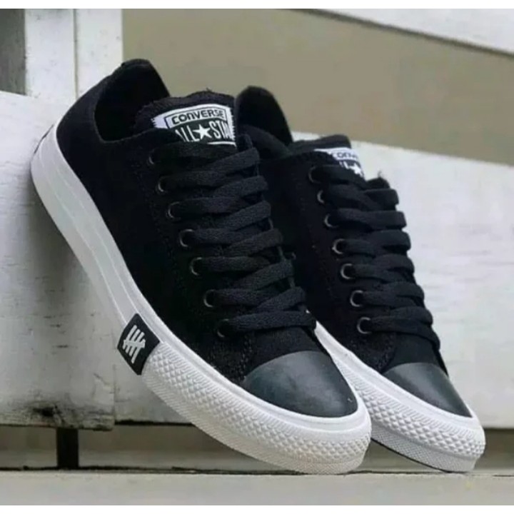 Terbaik Sepatu pria Allstar Chuck Taylor 2/All Star Ct 2 Premium/Allstar Jackpurcel - hitam petir