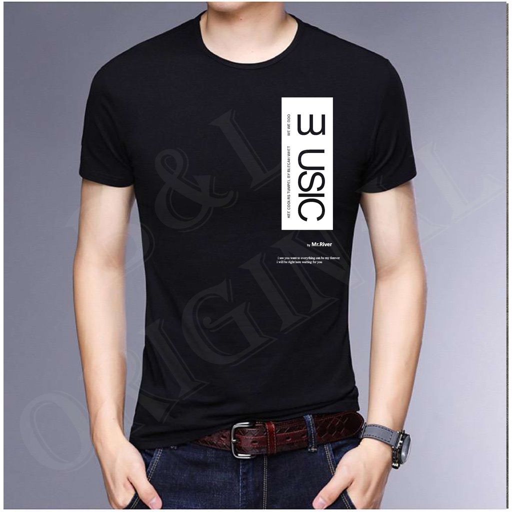 BS TERLARIS BAJU KAOS  USIC TANGAN PENDEK PRIA DAN WANITA GOOD QUALITY