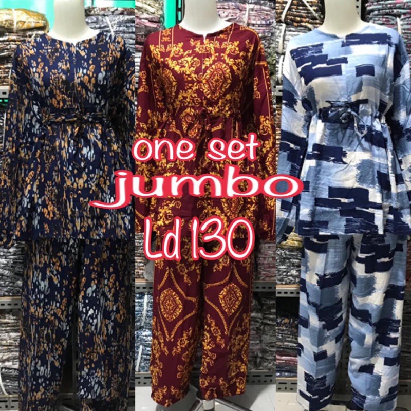 oneset stelan JUMBO ld 130 rayon premium fashion muslim