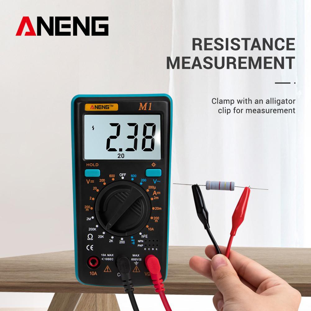 ANENG Multimeter LCD Digital Pengukur Tegangan / Arus / Resistansi / NCV