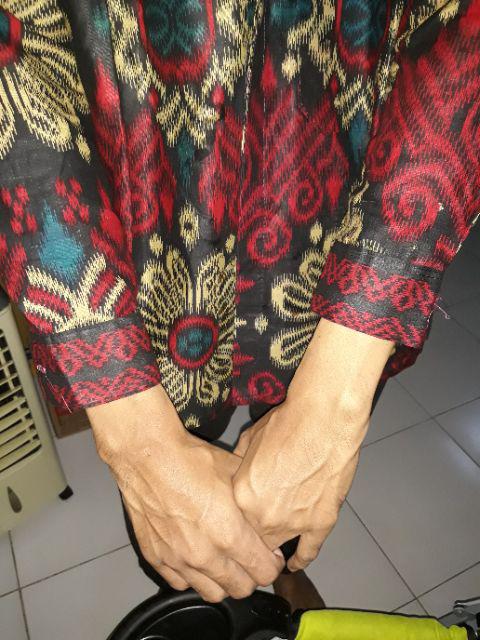 New Arrival Distro Batik Pria Bordir Sogan Hrb026 Batikaf Notoarto Batik Ipnu-ippnu Hem Pria Bel