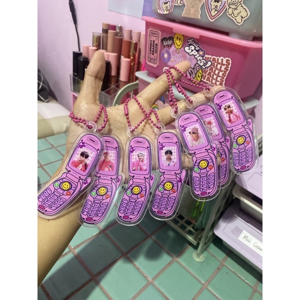 [SALE] Bangtan Keychain cute pinkie phone high quality acrilyc keychain by its.pico