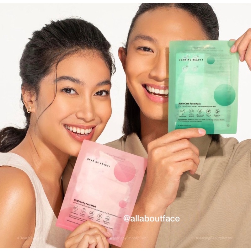 DEAR ME BEAUTY Acne Care Sheet Mask / Brightening Sheet Mask SATUAN ORIGINAL