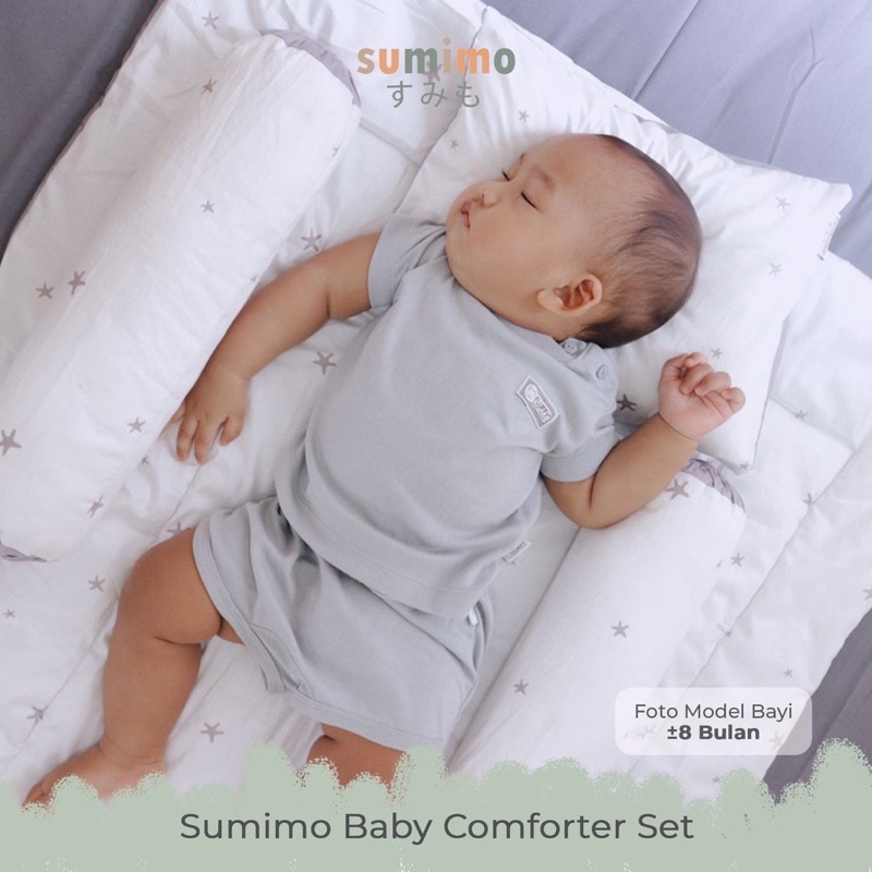 Sumimo BABY COMFERTER SET 82x98cm (Bed Cover + Bantal + Guling Baby Set)