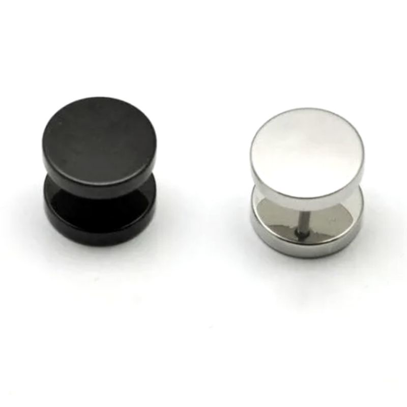 Anting tindik pria wanita Titanium model putar populer
