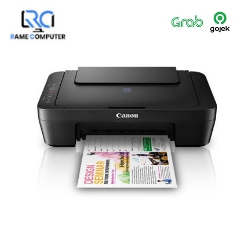 Canon Printer Multifungsi Ink Efficient PIXMA E410 Print - Scan - Copy tinta PG-47 Black + CLI-57S