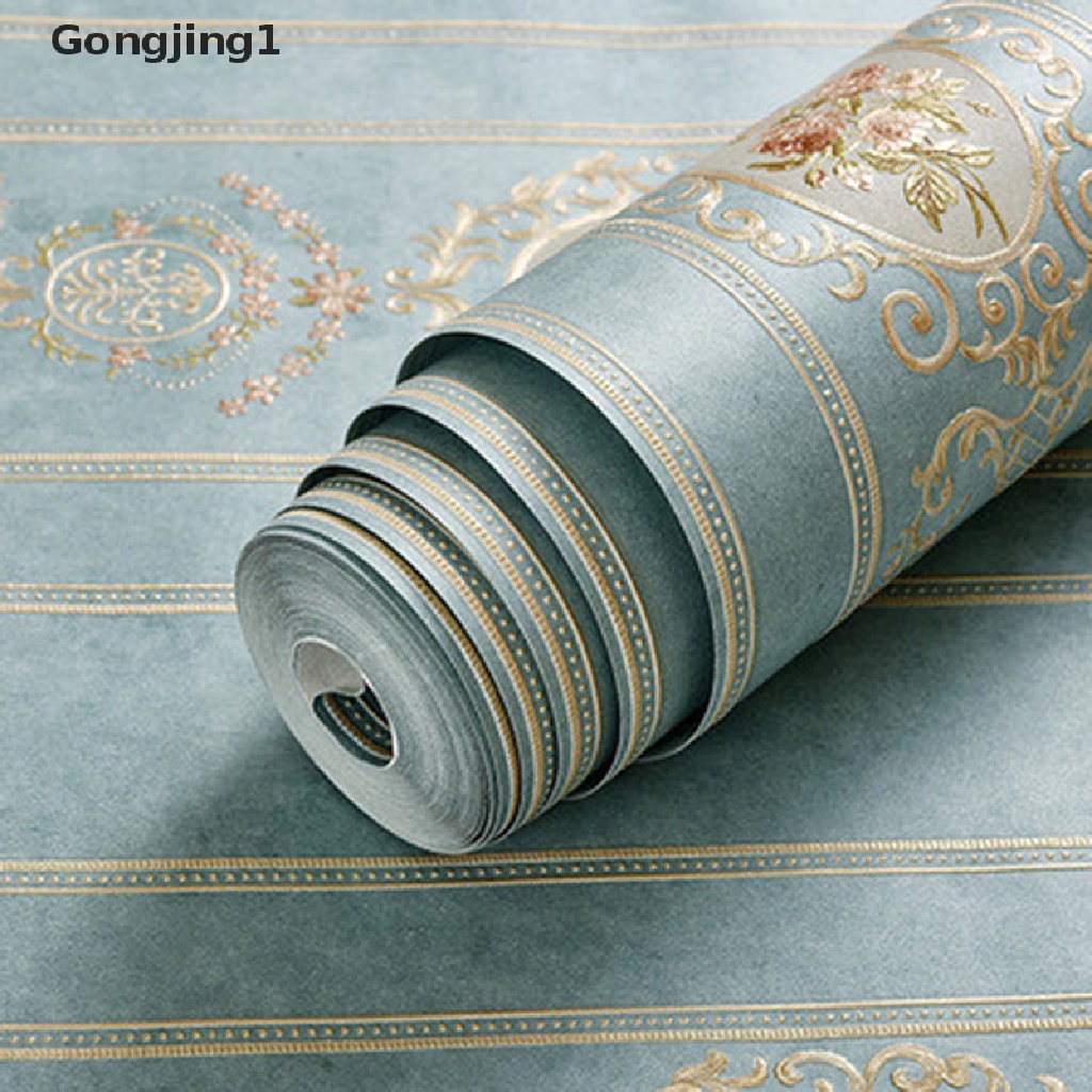 Gongjing1 Miniatur Wallpaper Dinding Gaya vintage Aksesoris Rumah Boneka 1: 12