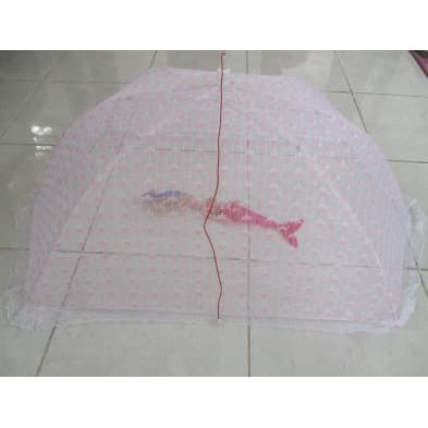 Kelambu Bayi Tarik Anti Nyamuk Bahan Kilap &amp; Kuat | Bayi Tidur Pulas