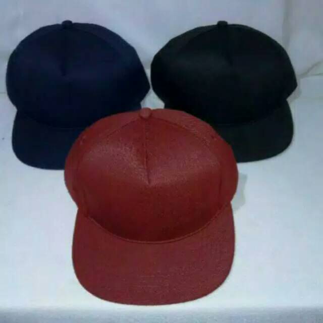 Termurah topi snapback polos tanpa jahitan tengah model original standart distro