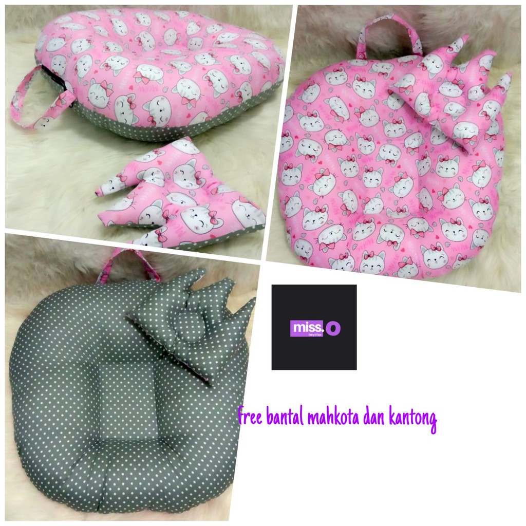 Sofa bayi / baby launger FREE bantal mahkota bayi dan tas