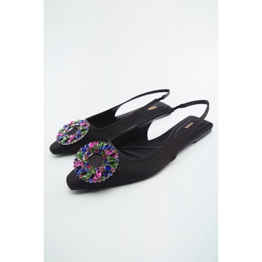 [7.7 Boombastis Sale⚡] - SEPATU WANITA FLAT SHOES DIAMOND ZS464 PREMIUM IMPORT