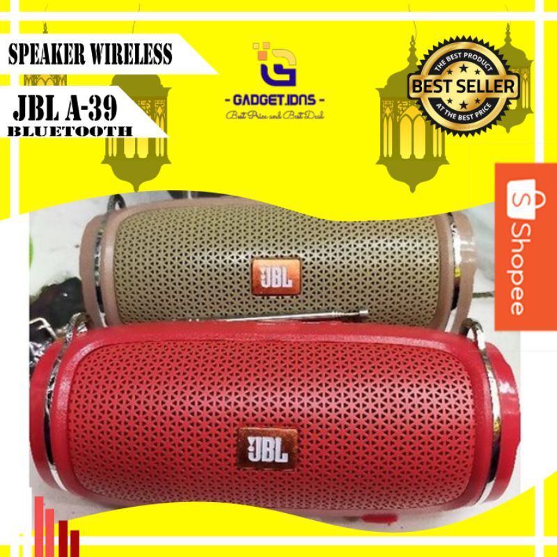 Speaker Spiker Speker Salon Mp3 Musik Bluetooth Blutut Blutot JBL A 39 Radio MMC USB Antena