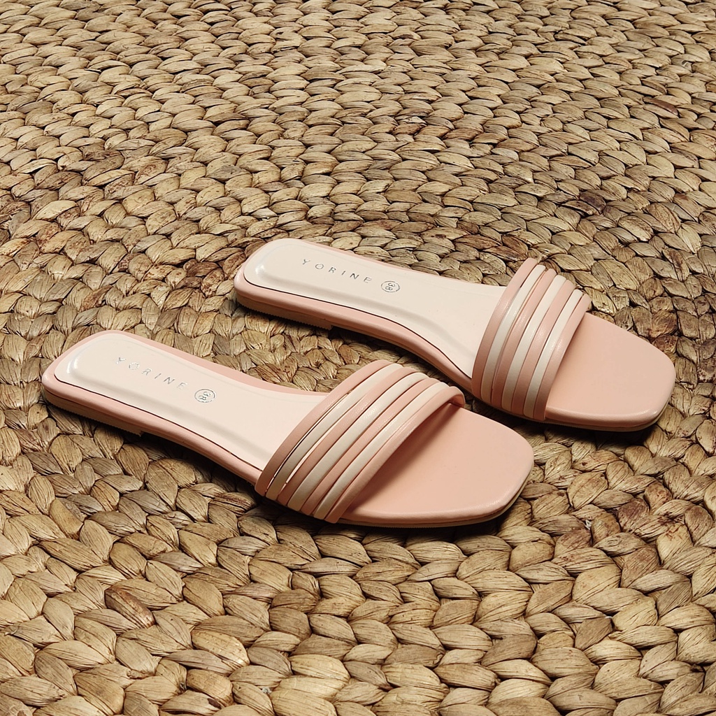 SBM STORE CLOVER Sandal Wanita Flat Kokop Ban Kecil