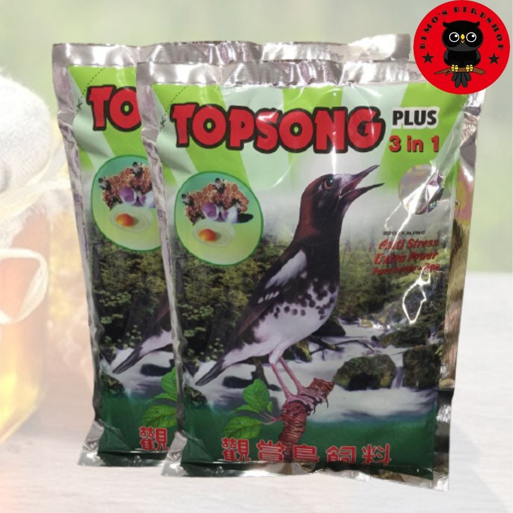 TOPSONG MAKANAN PAKAN BURUNG MURAI KACER PENTET PUR VOER PAKAN HARIAN