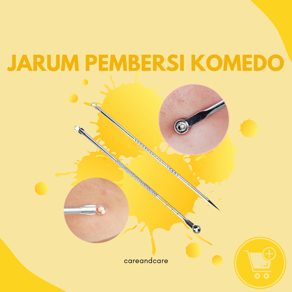 Jarum pembersih komedo/Alat Pencet jerawat/Pinset Komedo