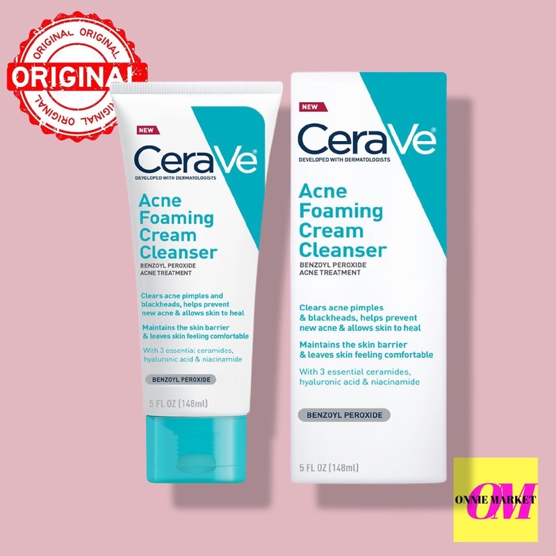 Jual CERAVE ACNE FOAMING CREAM FACE CLEANSEr | Shopee Indonesia