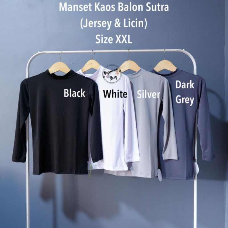 Manset Inner Kebaya Bahan Balon Sutra (Licin &amp; Tidak Tebal) Size XXL