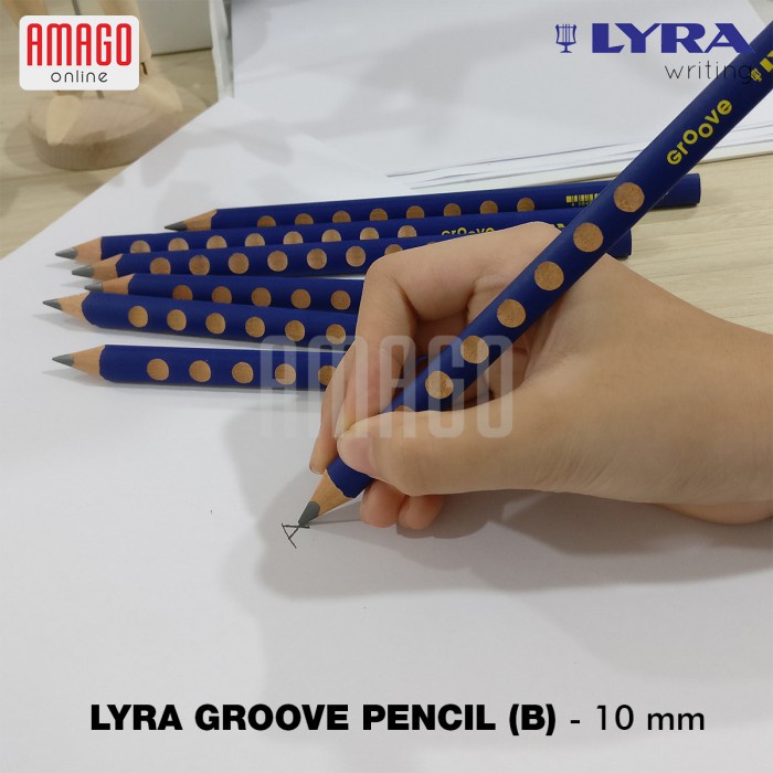 

Hari Ini Paket - 1 Kotak Isi 12 Bh - Lyra Groove Pencil Jumbo (B) - Black 10Mm Murah