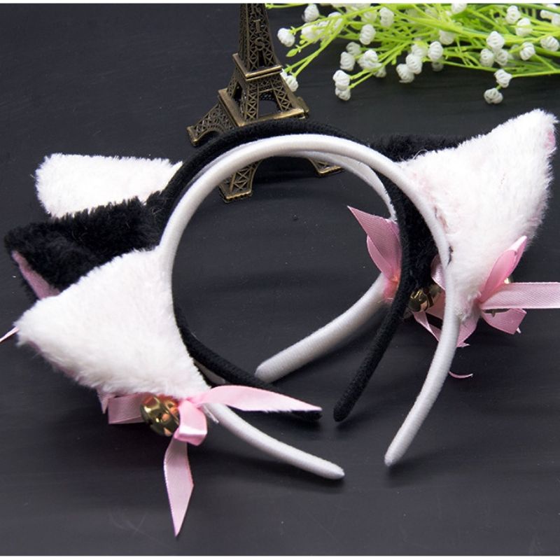 Bando Telinga Kucing Nekomimi / Rubah Untuk Kostum Cosplay