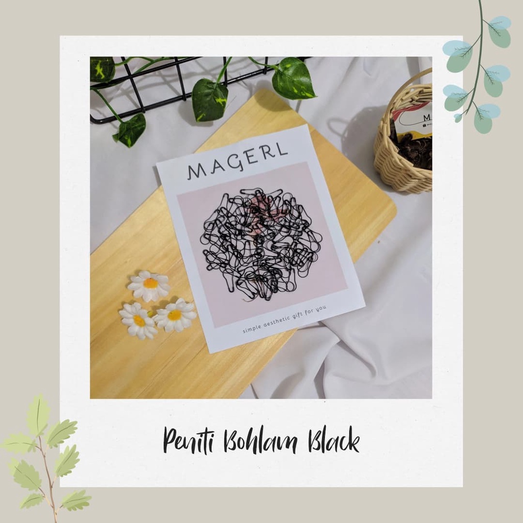 Peniti Hijab Bohlam Isi 12 Pcs HITAM