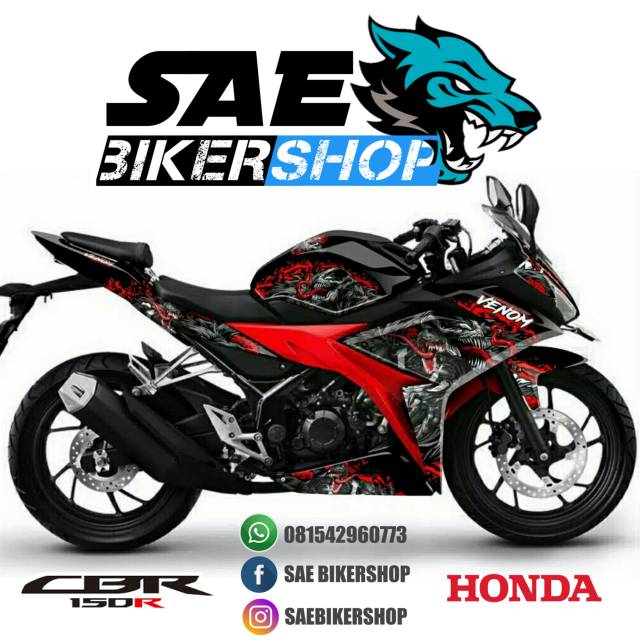 DECAL FULLBODY CBR150R FACELIFT VENOM