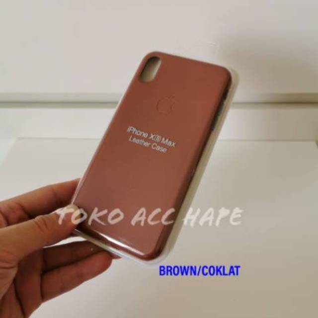 LEATHER CASE TERMURAH COVER SOFT HARD ORIGINAL IPHONE XS MAX HARDCASE KULIT