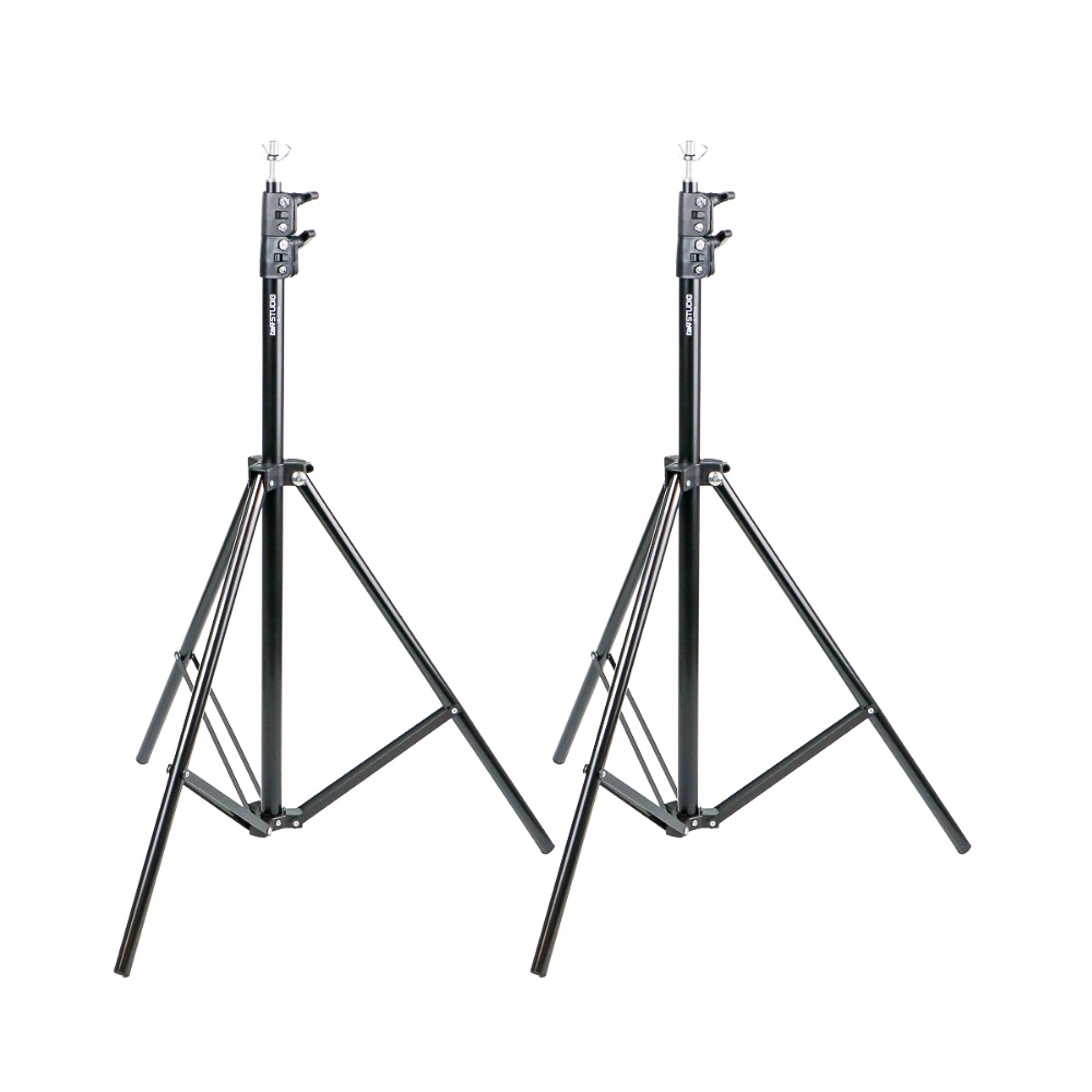 TaffSTUDIO Tripod T-Shaped Bracket Stand Backdrop Foto Studio Background Frame 280 x 300 cm - DD-112 - Black