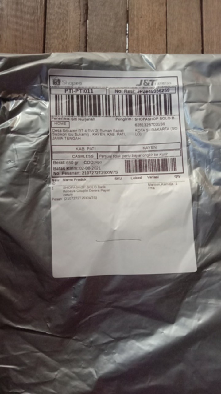 Shopashop Solo Batik Kebaya Couple Denira Payet Ceruty